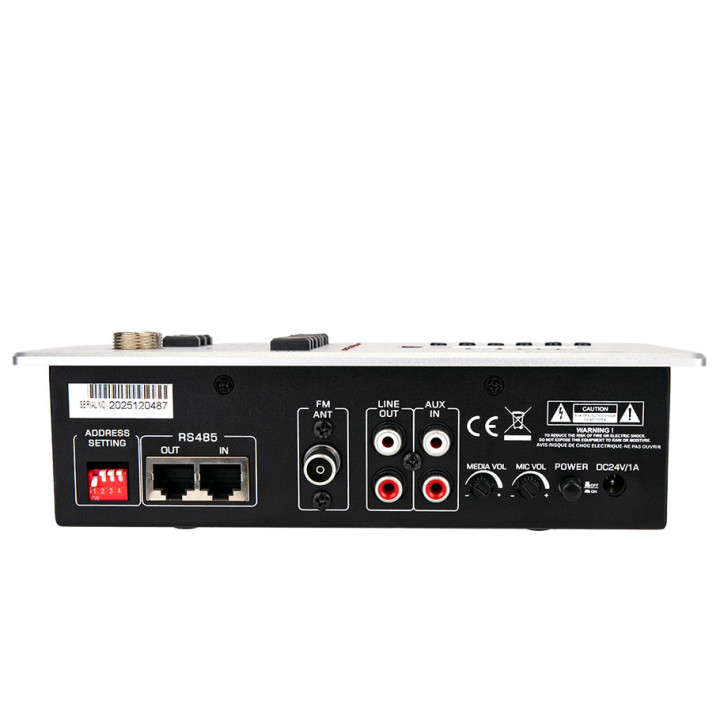 AM-6MIC Pupitre microphone d’appel multizones compatible avec la série AM-DMT