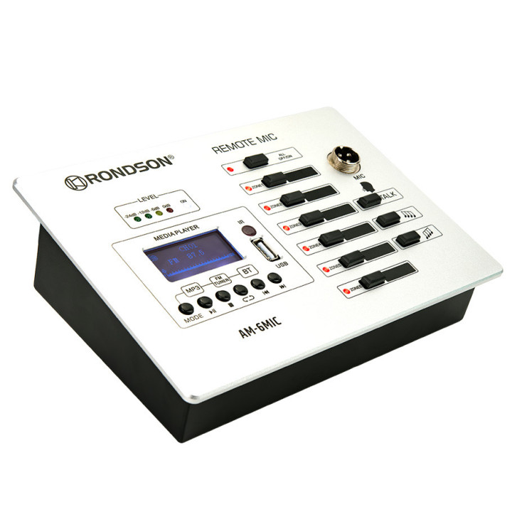 AM-6MIC Pupitre microphone d’appel multizones compatible avec la série AM-DMT