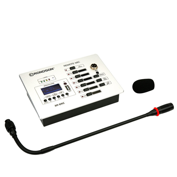 AM-6MIC Pupitre microphone d’appel multizones compatible avec la série AM-DMT