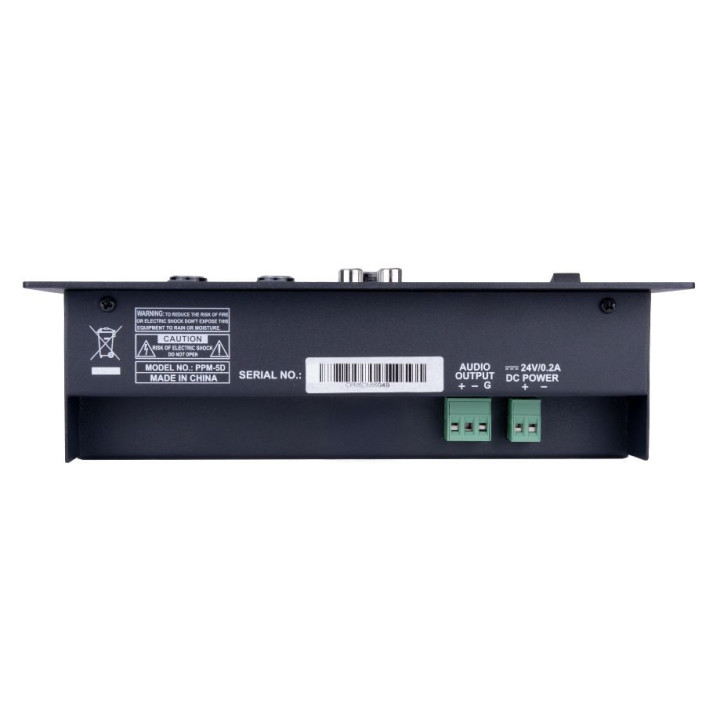 Préamplificateur mural noir digital multimédia PPM-5DN - RONDSON