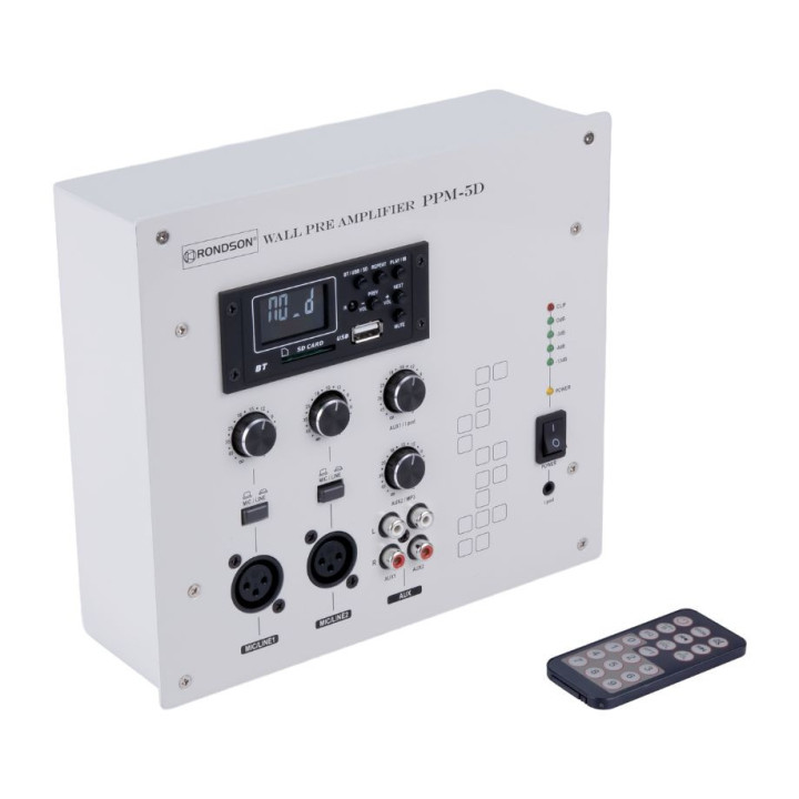 Préamplificateur mural Blanc digital multimédia PPM-5DB - RONDSON