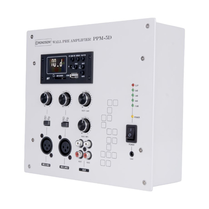 Préamplificateur mural Blanc digital multimédia PPM-5DB - RONDSON
