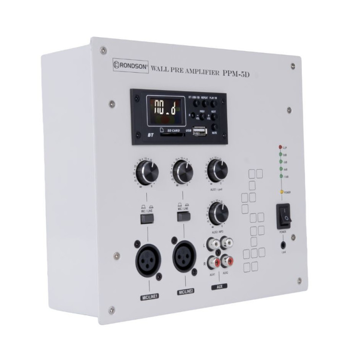 Préamplificateur mural Blanc digital multimédia PPM-5DB - RONDSON