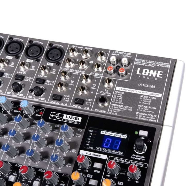 LA-MIX1204  Table de mixage  multimédia12 canaux LONE AUDIO - TLSA