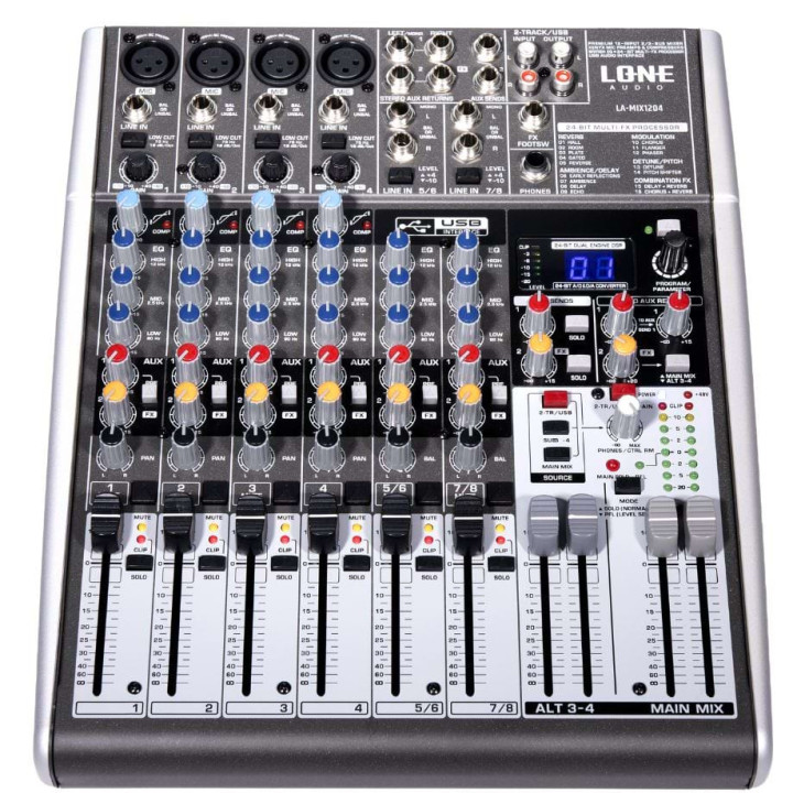 LA-MIX1204  Table de mixage  multimédia12 canaux LONE AUDIO - TLSA
