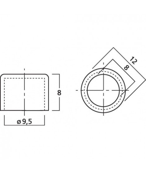 MCER-4 Support pour capsule micro en caoutchouc