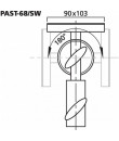 PAST-68/SW Adaptateur inclinable avec plaque de montage