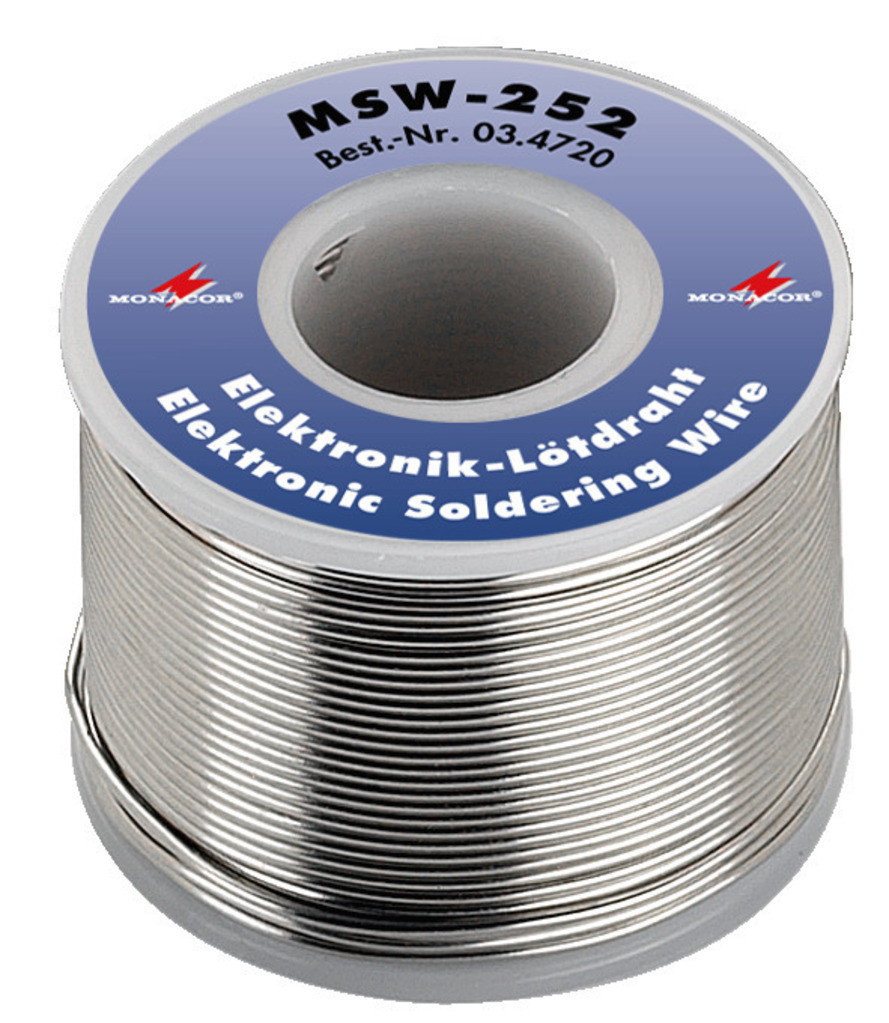MSW-252 Fil de soudure sans plomb pour l'électronique MONACOR